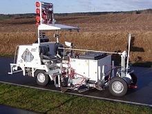 Self-propelled paint striping machine WT 1000for thermoplasticsfor runway