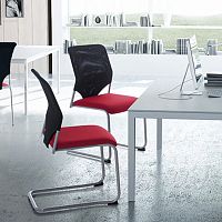 Contemporary chair CLOEindoormeshaluminium