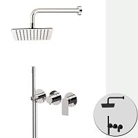 Wall-mounted shower set AMBITION AI715ZD2PL7720built-incontemporaryfor hotel