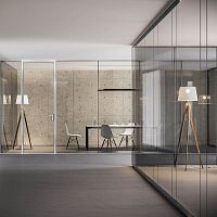 Removable partition INWALLglassglazedcommercial