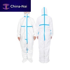 Unisex protective coveralls disposablewhite