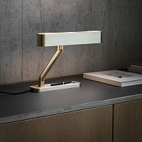 Table lamp COLTbrassopalcontemporary