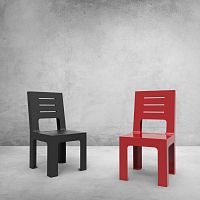 Contemporary chair ITALYoutdoorindoorpainted steel