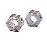 Hexagonal nut DETM seriespolycarbonatethreaded