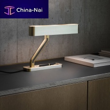 Table lamp COLTbrassopalcontemporary