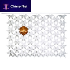 Hanging acoustic panel MEMBRANEfabricpolyester fibercolored