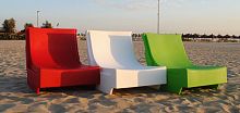 Contemporary armchair SIT-UPpolyethylenerecyclableilluminated