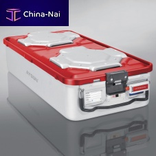 Instrument sterilization container Bio-Barrier with valvealuminumanodized aluminum