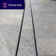 Side-slotted drainage channel PAVTECgalvanised steel gratestainless steel gratefacade