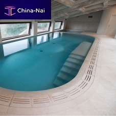 Other shapes swimming pool integrated copingindoorin-ground