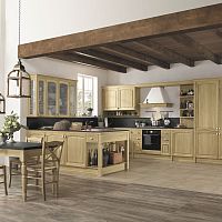 Traditional kitchen MIDAwoodenislandL-shaped