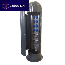Pedestal with built-in light MAGNUM electrical distributionwater supplyfor docks