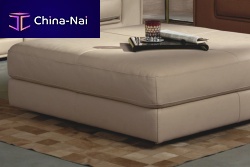 Contemporary ottoman upholstered