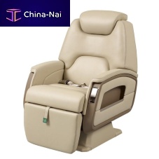 Aircraft cabin seat Singlefor passengerswith adjustable headrestwith armrests