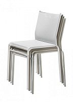 Contemporary chair LIU'indoorchromed metalplastic