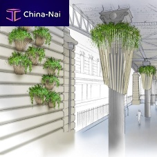 Public space hanging planter stand JAURS