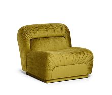 Traditional armchair Camillefabricleathersolid wood