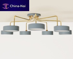 Contemporary chandelier PETITE MACHINEglassbrass