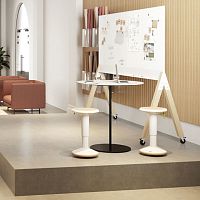 Contemporary stool UPIS1plasticplastic basecentral base
