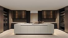 Contemporary kitchen ALEA PROlacquered woodislandwhite