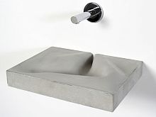 Wall-mounted washbasin VERTIGOconcretechild'srectangular