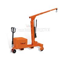 Hydraulic shop crane YLD550 seriestelescopicfoldingwith counterweight