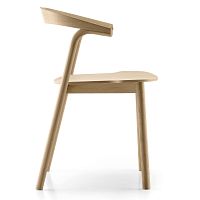 Contemporary chair MAKIL indooroaksolid wood