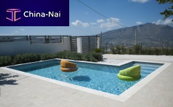 Outdoor swimming pool in-groundconcrete