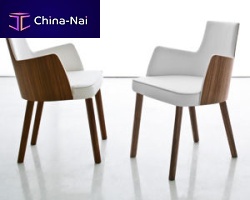 Contemporary armchair MILAleatherbridge