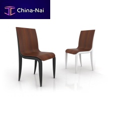 Contemporary chair CALIindoormolded plywoodlacquered wood base