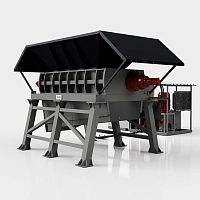 Compact waste crusher-shredder LC520 series