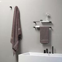 1-bar towel rack 7L0003C04wall-mountedbrassblack