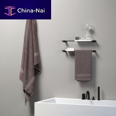 1-bar towel rack 7L0003C04wall-mountedbrassblack