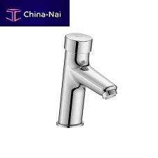 Washbasin single tap FLUENTcountertopself-closingbrass
