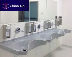 3-station surgical sink acrylicinfrared water tap