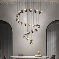 Contemporary chandelier ANIMEcrystalsteel1 light