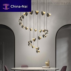 Contemporary chandelier ANIMEcrystalsteel1 light