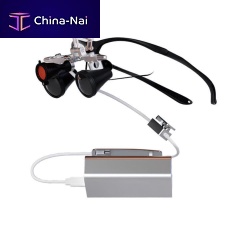 Dental headlight Optimax LEDwith rechargeable batteryfor binocular loupes