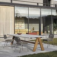 Contemporary garden chair TAI OPEN AIR outdoorfabricrope