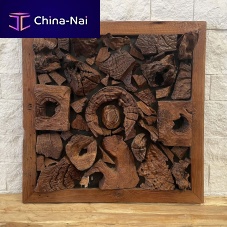 Teak decorative panel GIORGIOwall-mountedvarnishedsustainable