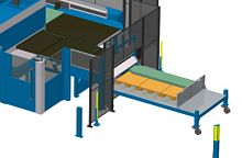 Cutting machine sorting table