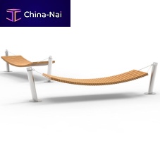 Free-standing hammock WAVE 02.916for public space