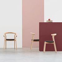 Contemporary chair DINAindooroakwalnut