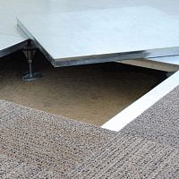 Wooden raised access floor tile CHIPBOARD COREHPLgalvanised steelaluminum