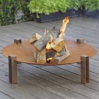 Wood-burning fire pit ALNAcarbon steel