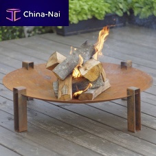 Wood-burning fire pit ALNAcarbon steel