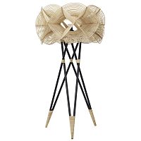 Floor-standing lamp NARRAaluminumrattancontemporary