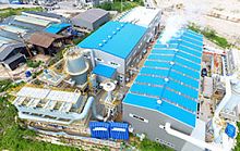 Gaseous waste treatment plant