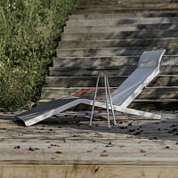 Contemporary sun lounger ALVA LAL455woodenwoodenaluminum