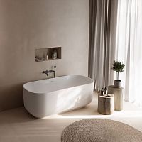 Free-standing bathtub GALYAfor homescontemporarydeep
